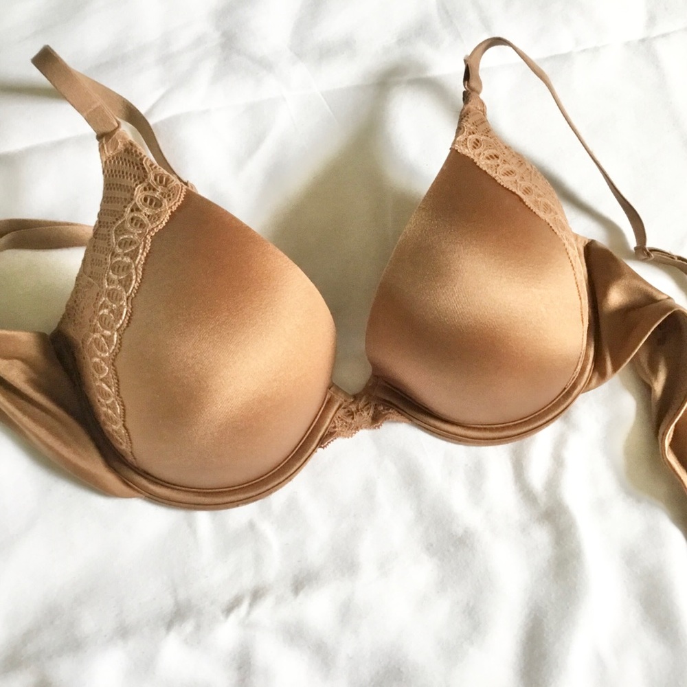 Maidenform Elegant Bronze Lace Trim Bra